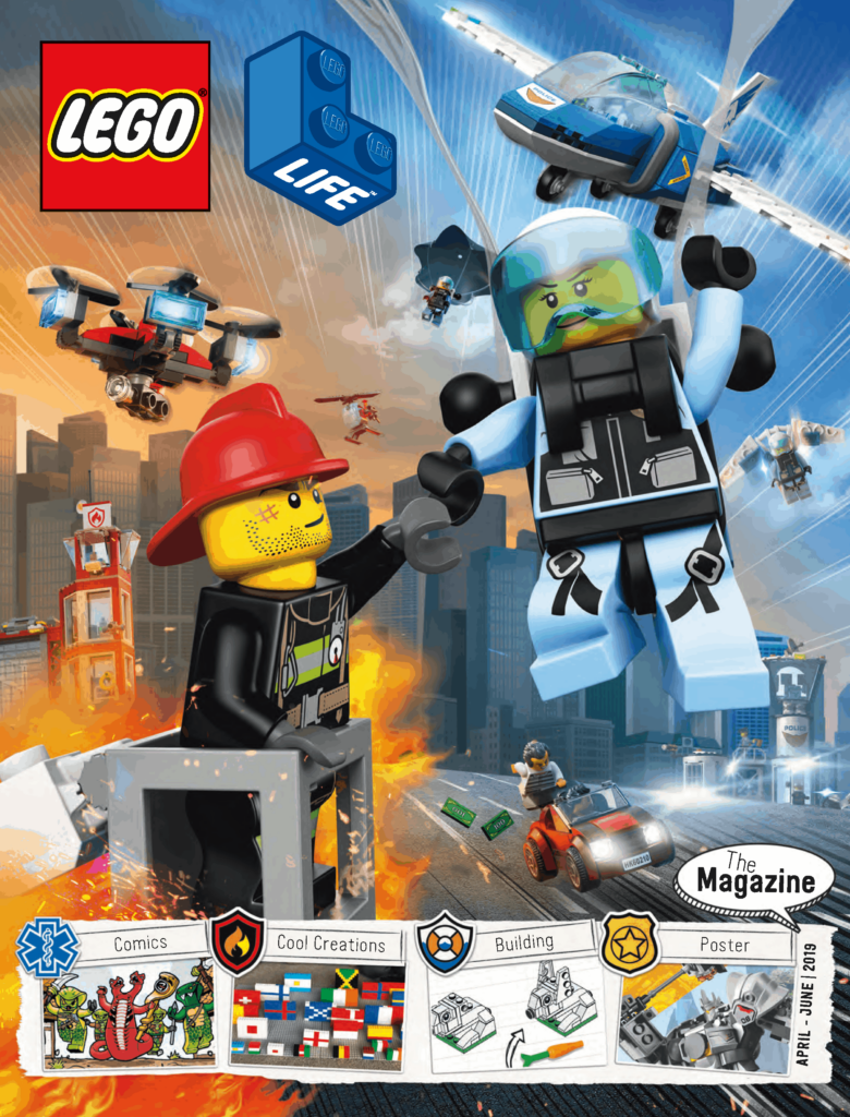 Cover of a Lego Life magazine