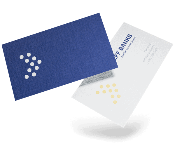 Linen business card paper