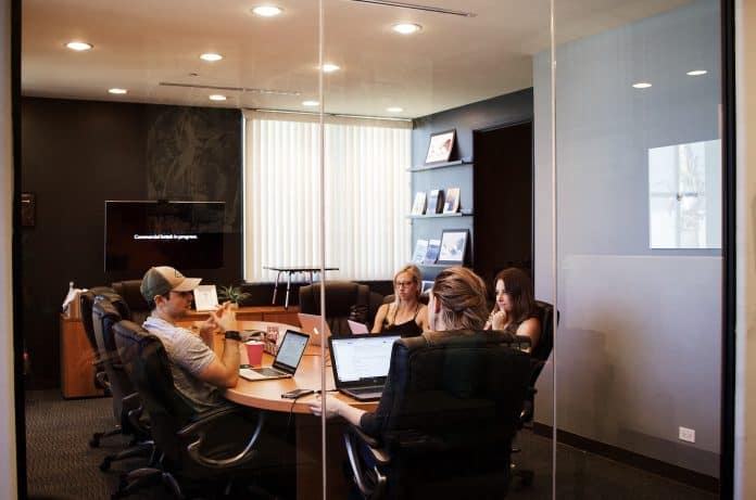 campaign creators sitting in a conference room