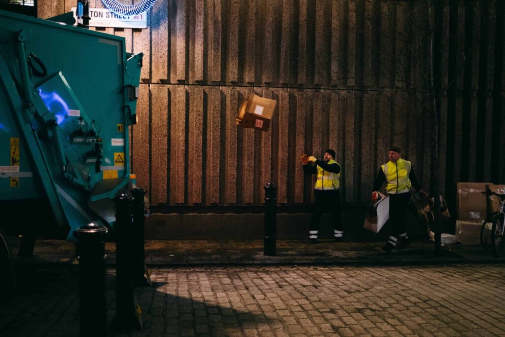 Recycling shipping boxes