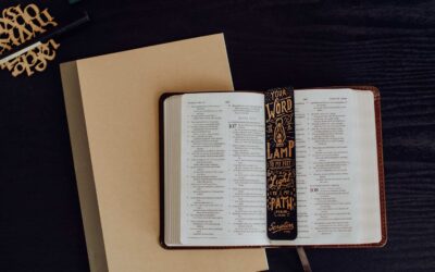 book with a black and gold bookmark