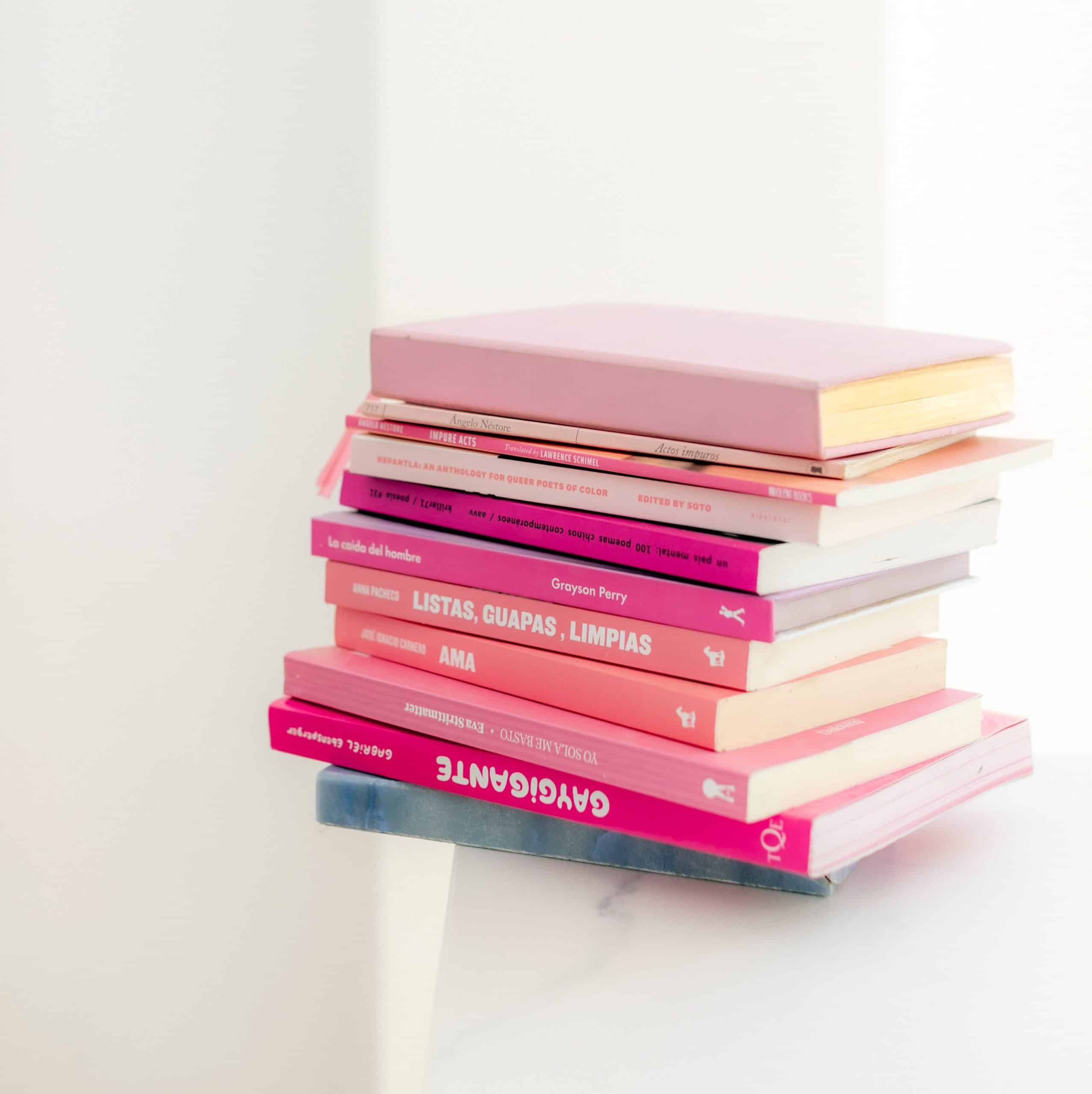 books with pink covers