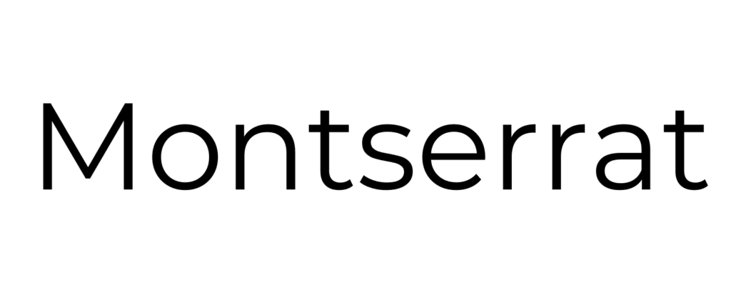 Montserrat font