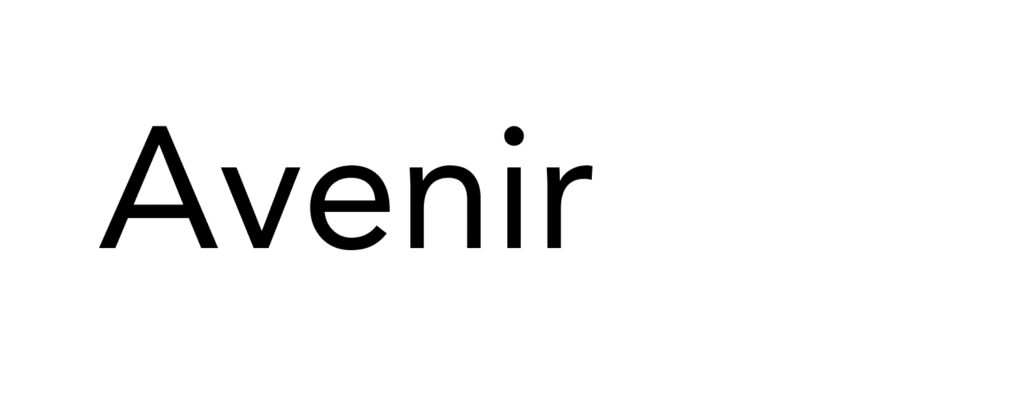 Avenir font