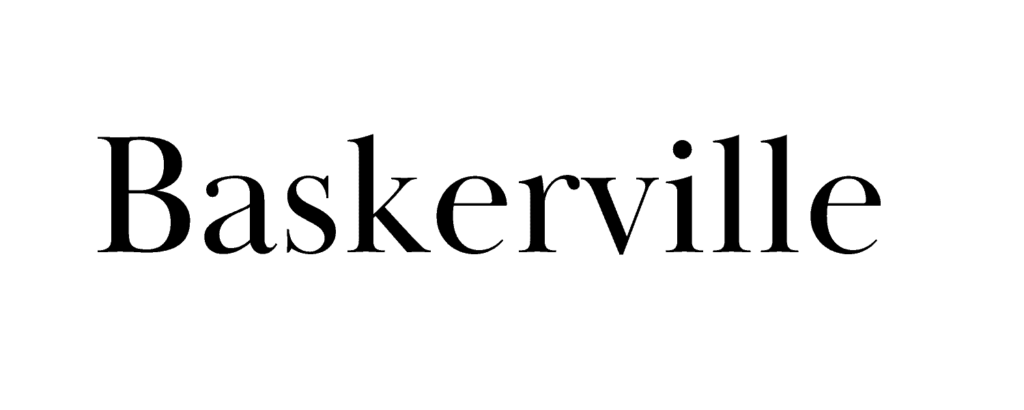 Baskerville font