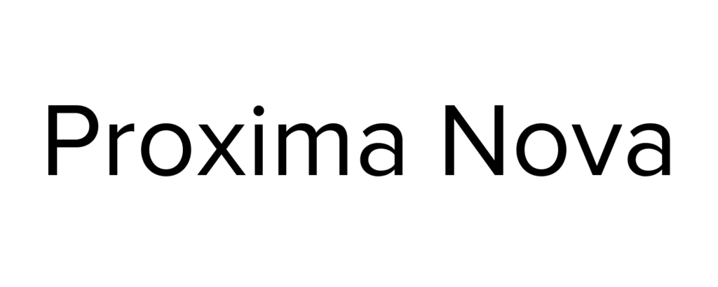 Proxima Nova font