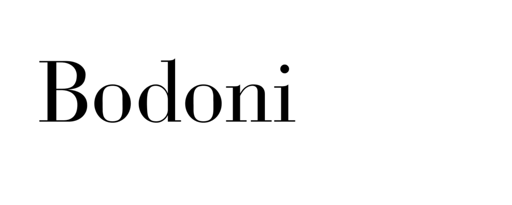 Bodoni font