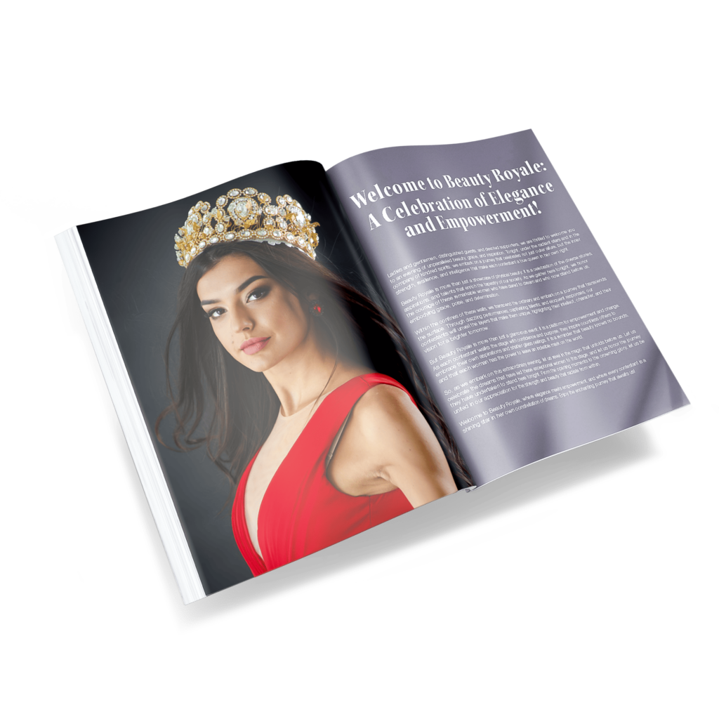 Pageant program spread