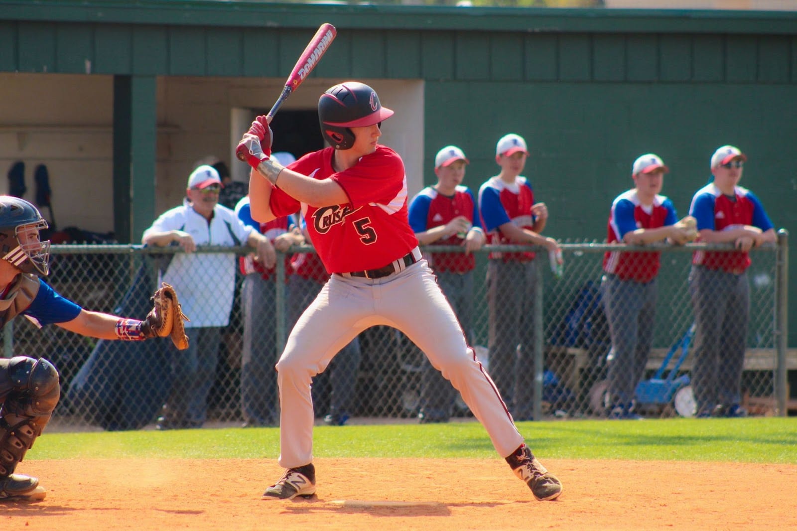 Baseball player at bat